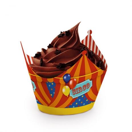 Wrappers Cupcake Grande Decorada 12 Unidades